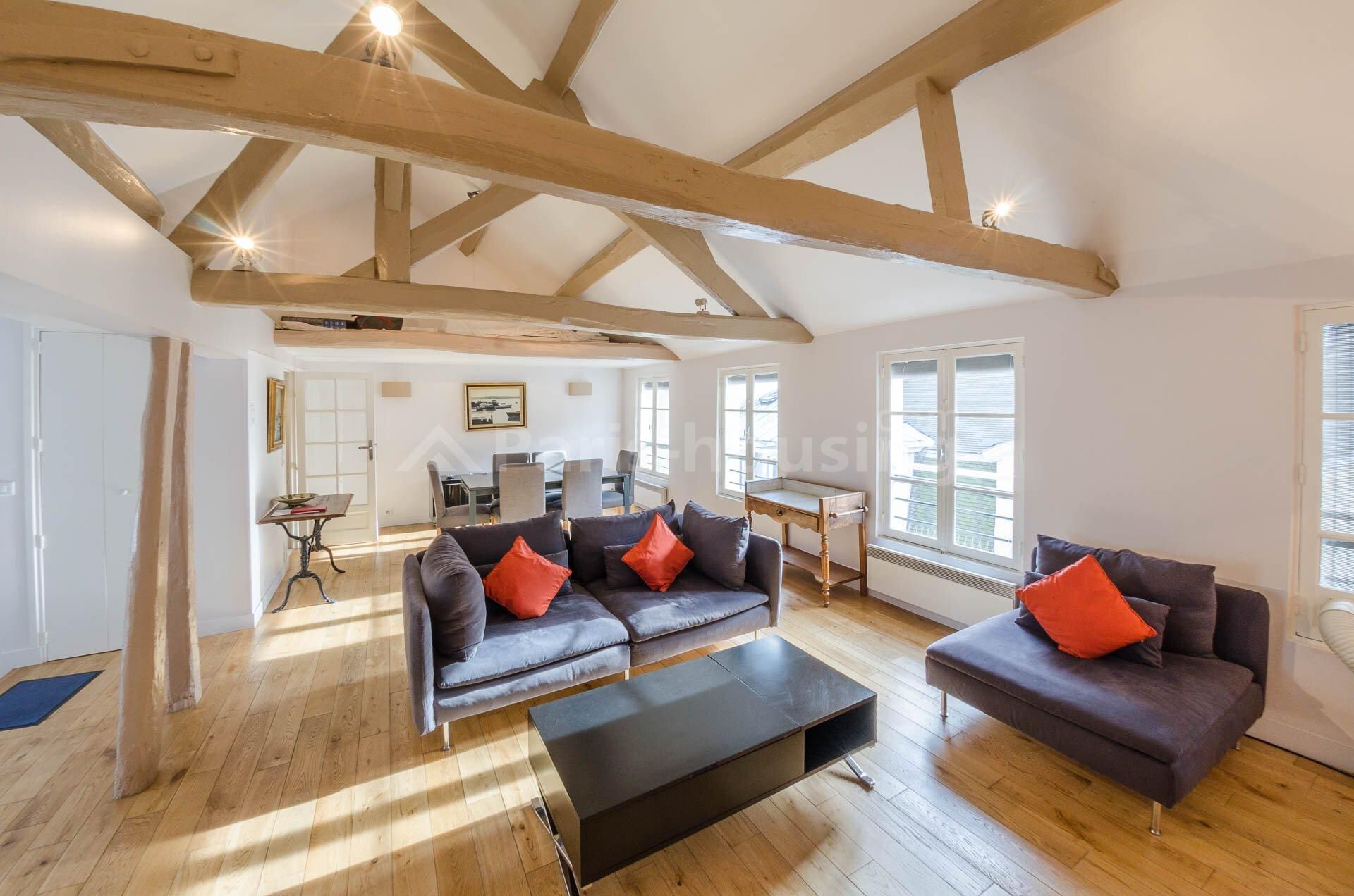 Location appartement meublé, Paris 4ème, 4 pièces, 80.6m2 - Ref: 170170 - Paris-housing - Image 1