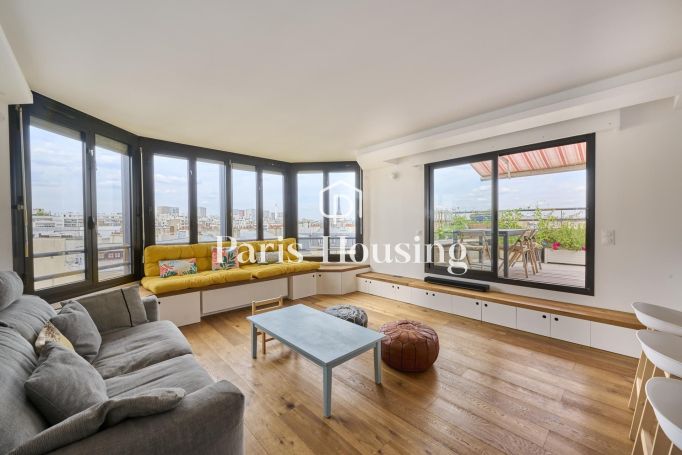 Location appartement , Paris 15ème, 4 pièces, 101.3m² surf. habitable
