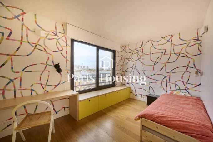 Type: Apartment for rent status: furnished, Paris 15ème, 3 bedrooms, 101.3 m² living area