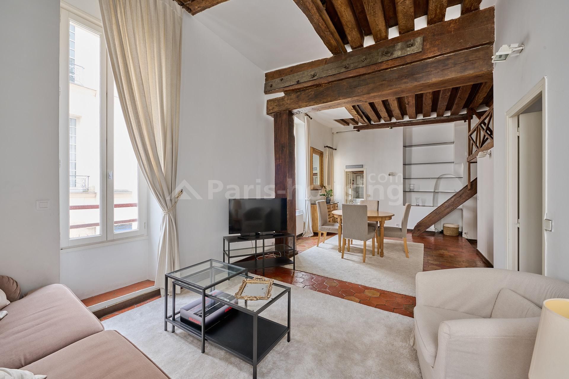 Location appartement meublé, Paris 3ème, 2 pièces, 54.31m2 - Ref: 230463 - Paris-housing - Image 2