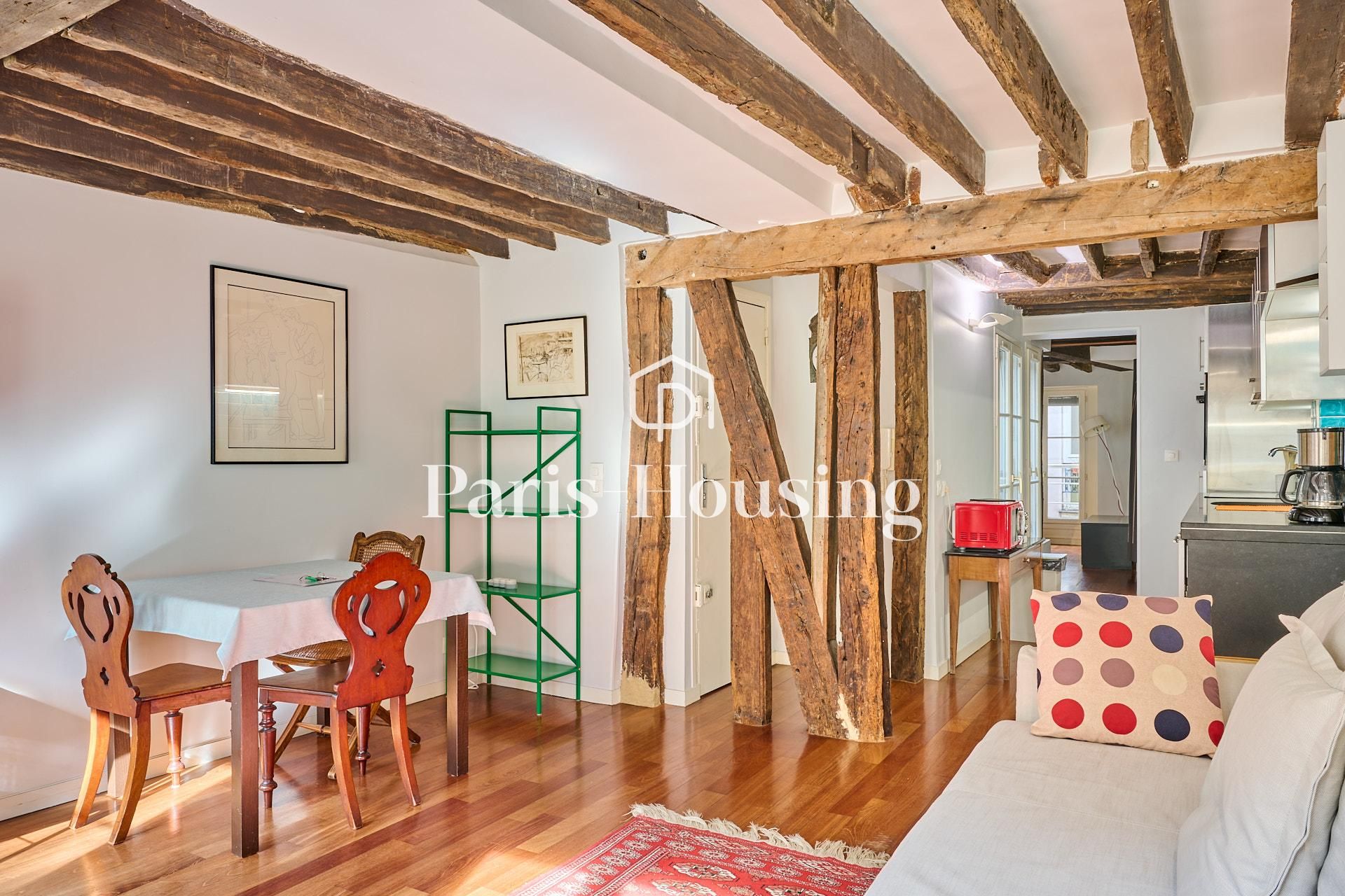 Apartment for rent furnished, Paris 4ème, 1 bedroom, 39.36m2 - Ref: 260571 - Paris-housing - Image 4