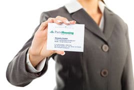 Carte de visite Paris Housing